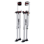 VEVOR Drywall Stilts, 91.4 cm-127 cm Adjustable Aluminum Tool Stilts with Protective Knee Pads, Durable and Non-slip Work Stilts for Sheetrock Painting, Walking, Taping, Silver