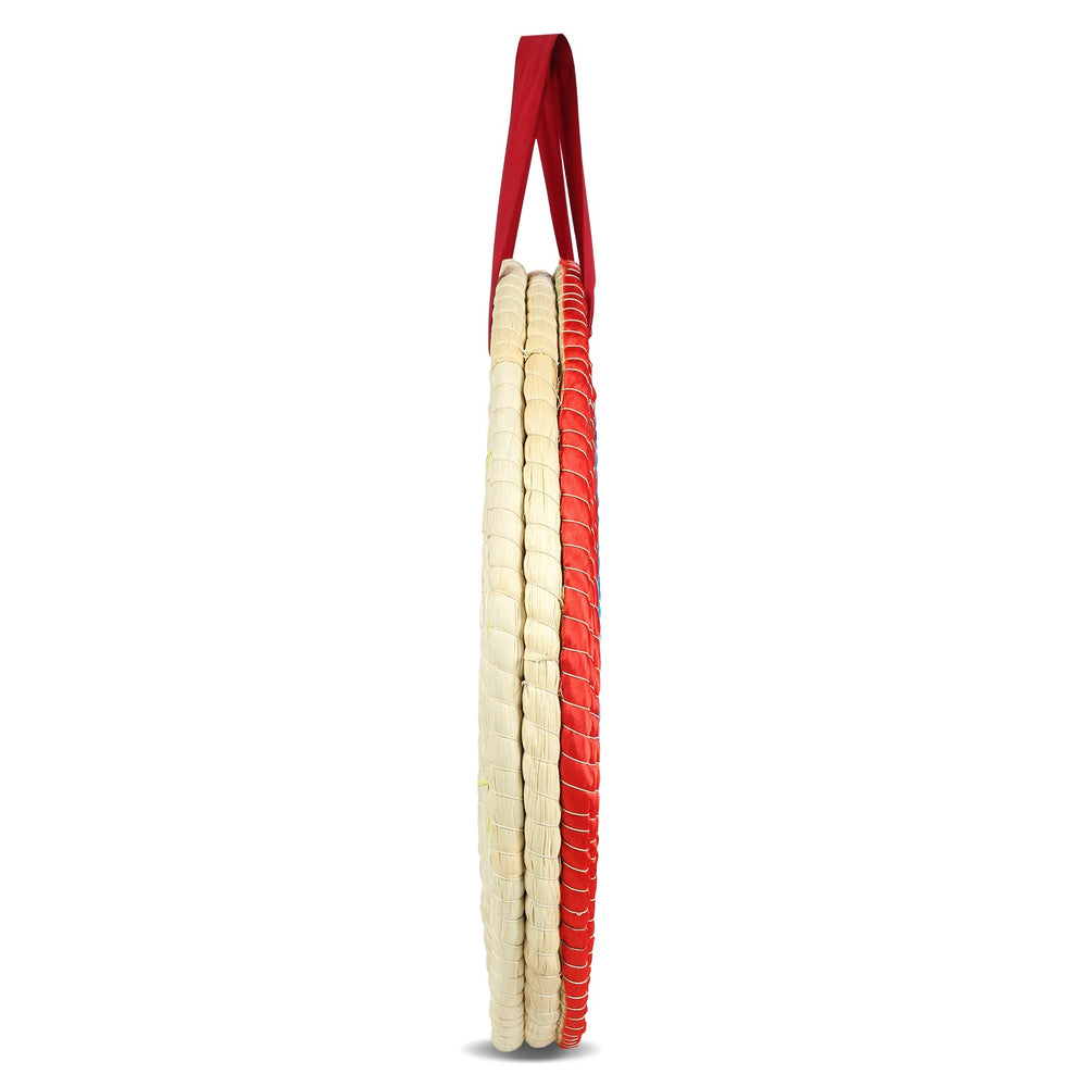 VEVOR Archery Target, 3 Layers 20" Arrow Target, Traditional Solid Straw Round Archery Target Shooting Bow, Hand-Made Arrows Target, Coloured Rope Target for Backyard Outdoor Hunting Shooting Practice