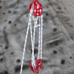 VEVOR Twin Sheave Block and Tackle 12 mm 30.48-60.96 m Twin Sheave Block with Braid Rope 2993.5-3498.6 kg Double Pulley Rigging