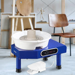 VEVOR Pottery Wheel 24.9 cm Ceramic Wheel Foot Pedal Sculpting Tools Apron 350W