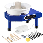 VEVOR Pottery Wheel 24.9 cm Ceramic Wheel Foot Pedal Sculpting Tools Apron 350W