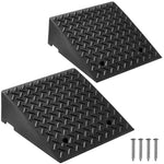 VEVOR Driveway Curb Ramp, 3.175 Tons Load Capacity, 17.8 cm Rise Height Heavy Duty Curbside Bridge Ramp with Drainage Tank for Wheelchairs, Strollers, Motorcycles, Cars, Lawn Mowers & Trailers, 2 Pack