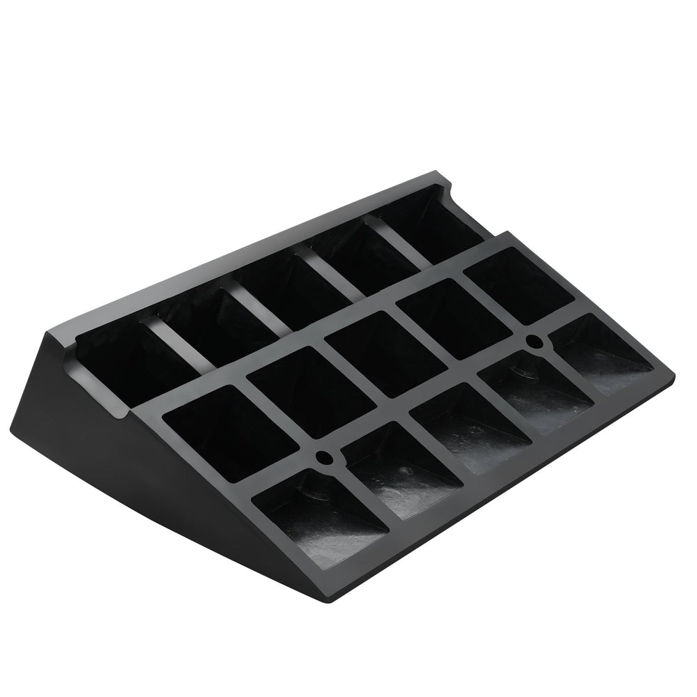 VEVOR Rubber Curb Ramp 4.25" Rise Height Sidewalk Curb Ramp, 11.8" Width 19.7" Length Driveway Ramp for Curb, 15T Heavy Duty Rubber Ramp for Forklifts, Trucks, Buses, Cars, Wheelchairs, Bikes
