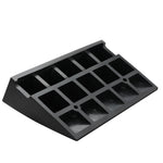 VEVOR Rubber Curb Ramp 4.25" Rise Height Sidewalk Curb Ramp, 11.8" Width 19.7" Length Driveway Ramp for Curb, 15T Heavy Duty Rubber Ramp for Forklifts, Trucks, Buses, Cars, Wheelchairs, Bikes
