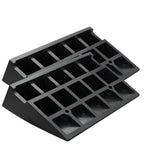 VEVOR Rubber Curb Ramp 2 Pack, 4.3" Rise Height Heavy-Duty 33069 lbs/15 T Capacity Threshold Ramps, Driveway Ramps with Stable Grid Structure for Cars, Wheelchairs, Bikes, Motorcycles