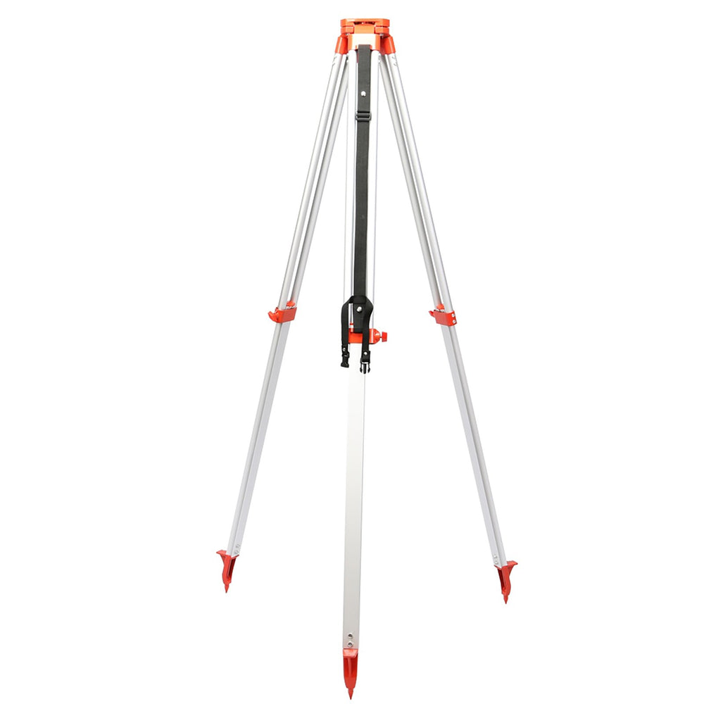 VEVOR 1.65M Aluminum Tripod + 5M 5 Section Dumpy Laser Level Staff for Rotary Laser Level