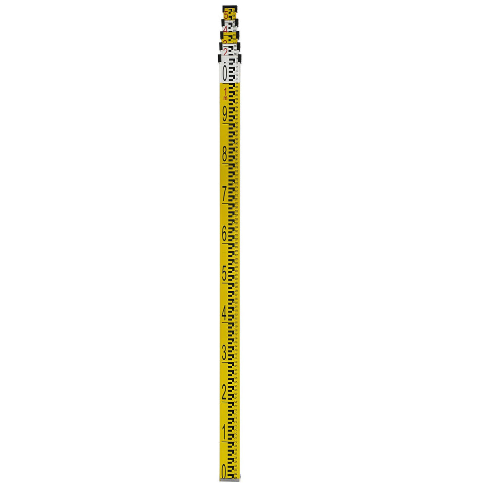 VEVOR 1.65M Aluminum Tripod + 5M 5 Section Dumpy Laser Level Staff for Rotary Laser Level