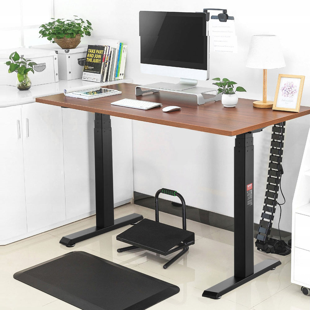 VEVOR Electric Standing Desk Frame Dual Motor Adjustable 65-129 cm H Black