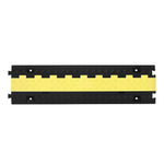 VEVOR Cable Protector Ramp, 9,979 kg/axle Capacity, 2 Channel Heavy Duty TPU Cord Hose Wire Cover, 31 x 28 mm Channel, Traffic Speed Bump with Flip-Open Top Cover, for Indoor & Outdoor Use, 3 Pack