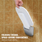 VEVOR Folding Shower Seat 13.6"/34.5 cm x 12.8"/32.5 cm Wall Mounted Shower Bench 450 lbs/204.1 kg