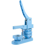 VEVOR Button Maker Machine, 50 x 50 mm Square, Plastic Pin Maker with Tinplate Front Shells, Plastic Back Covers, Magnetic Backings and Transparent Films, Ergonomic Handle, for DIY Badges, Blue