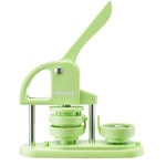 VEVOR Button Maker Machine, 58 mm, Plastic Pin Maker with 100pcs Button Parts, Circle Cutter and Hex Wrenches, Reinforced Ergonomic Handle, for DIY Badges, Personalized Pins and Key Chains, Green