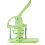 VEVOR Button Maker Machine, 75 mm, Plastic Pin Maker with 100pcs Button Parts, Circle Cutter and Magic Book, Reinforced Ergonomic Handle, for DIY Badges, Personalized Pins and Key Chains, Green