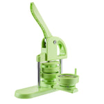 VEVOR Button Maker Machine, 75 mm, Plastic Pin Maker with 100pcs Button Parts, Circle Cutter and Magic Book, Reinforced Ergonomic Handle, for DIY Badges, Personalized Pins and Key Chains, Green