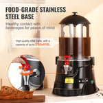 VEVOR Hot Chocolate Dispenser, 10 L Hot Chocolate Machine with 30℃-90℃ Adjustable Temperature Range, High-quality ABS Tank Hot Chocolate Maker Machine with Dispenser, for Hot Drink