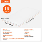 VEVOR 14 Pack Polycarbonate Greenhouse Panels, 2' X 4' X 0.32'' Roof Panels Sheets