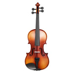 VEVOR Violin 4/4 355mm Size Fiddle Set Solidwood for Beginner Glossy Brown Patterned
