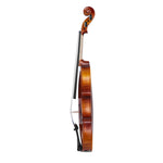 VEVOR Violin 4/4 355mm Size Fiddle Set Solidwood for Beginner Glossy Brown Patterned