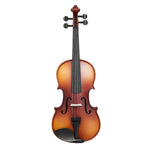 VEVOR Violin 4/4 355mm Full Size Fiddle Set Solidwood for Beginner Matte Brown