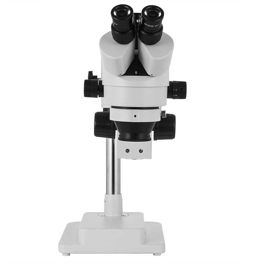 VEVOR 3.5X-90X Simul-Focal Stereo Microscope 360°Swiveling Trinocular Stereo Microscope with Dual Arm Boom