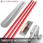 VEVOR Bull Float Concrete Float 1200x200mm Concrete Tool Trowel Float adjustable Handle & Bracket,concrete float with Handle Length: 3 x 1.8m