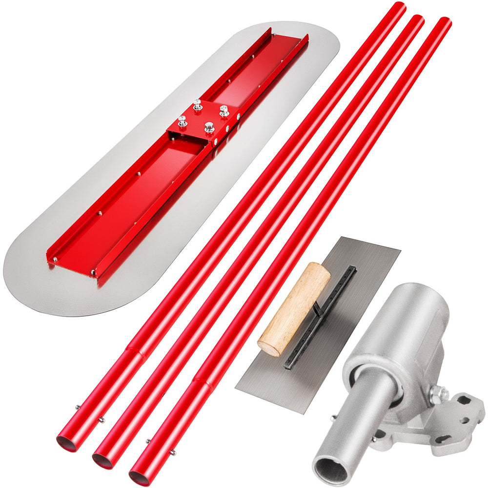 VEVOR Bull Float Manganese Steel Concrete Float 1200x300mm Concrete Float Tool Cement Tool Bull Concrete Kit Bull Pool Float Bull Float Handle Bull Float Bracket Concrete Tool Finishing Bull Float