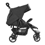 VEVOR Double Stroller, Side x Side, Foldable Lightweight Twin Stroller with Tandem Seating, Adjustable Footrest/Rotating Handle, Wrap-Around Safety Harness,Storage Basket,for Newborn & Toddler (Black)
