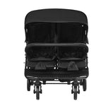 VEVOR Double Stroller, Side x Side, Foldable Lightweight Twin Stroller with Tandem Seating, Adjustable Footrest/Rotating Handle, Wrap-Around Safety Harness,Storage Basket,for Newborn & Toddler (Black)