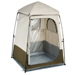 VEVOR Camping Shower Tent, 1 Room, Foldable Privacy Tent Changing Room with Ground Stakes, Ropes, Carry Bag, and Crossbar, 210D Oxford Fabric with Silver Coating, for Camping, Beach, and Fishing