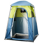 VEVOR Camping Shower Tent, 1 Room, Portable Privacy Tent Changing Room with Shower Bag, Ground Stakes, Ropes, Carry Bag, and Support Poles, 150D Oxford Fabric with Silver Coating, for Camping, Fishing