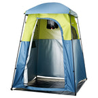 VEVOR Camping Shower Tent, 1 Room, Portable Privacy Tent Changing Room with Shower Bag, Ground Stakes, Ropes, Carry Bag, and Support Poles, 150D Oxford Fabric with Silver Coating, for Camping, Fishing