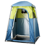 VEVOR Camping Shower Tent, 1 Room, Portable Privacy Tent Changing Room with Shower Bag, Ground Stakes, Ropes, Carry Bag, and Support Poles, 150D Oxford Fabric with Silver Coating, for Camping, Fishing