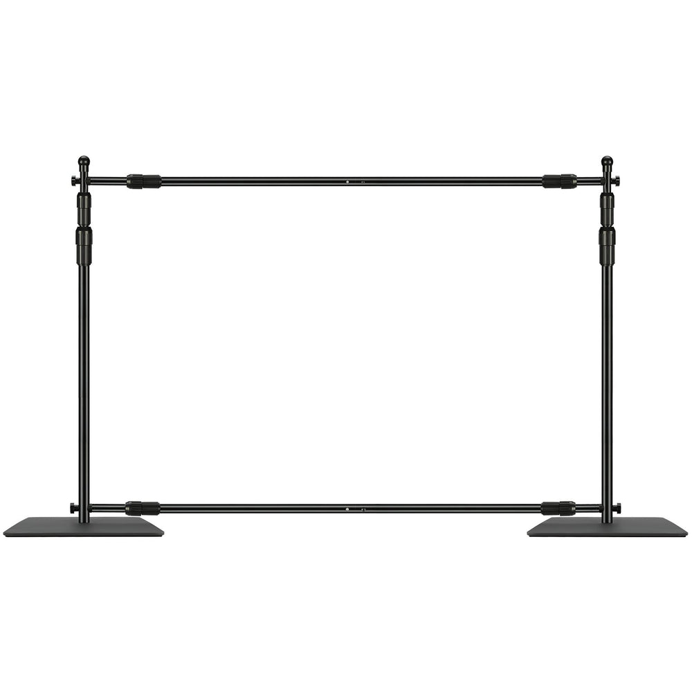 VEVOR 304.8 x 304.8 cm Pipe and Drape Kit, Heavy Duty Backdrop Stand with Carbon Steel Base, Adjustable Backdrop Support with 6 Clamps and A Carry Bag for Wedding, Party, Event, Photography, and Exhibition