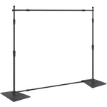 VEVOR 304.8 x 304.8 cm Pipe and Drape Kit, Heavy Duty Backdrop Stand with Carbon Steel Base, Adjustable Backdrop Support with 6 Clamps and A Carry Bag for Wedding, Party, Event, Photography, and Exhibition