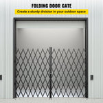 VEVOR Double Folding Security Gate Folding Door Gate 310 × 154 cm(W × H)Scissor Gate