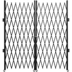 VEVOR Double Folding Security Gate Folding Door Gate 310 × 154 cm(W × H)Scissor Gate