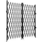 VEVOR Double Folding Security Gate Folding Door Gate 310 × 154 cm(W × H)Scissor Gate