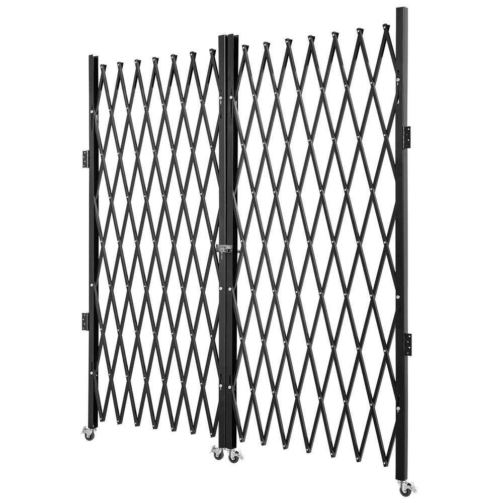VEVOR Double Folding Security Gate Folding Door Gate 310 × 154 cm(W × H)Scissor Gate