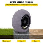 VEVOR Beach Balloon Wheels, 16" Replacement Sand Tires, TPU Cart Tires for Kayak Dolly, Canoe Cart and Buggy with Free Air Pump, 2-Pack
