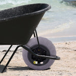 VEVOR Beach Balloon Wheels, 16" Replacement Sand Tires, TPU Cart Tires for Kayak Dolly, Canoe Cart and Buggy with Free Air Pump, 2-Pack