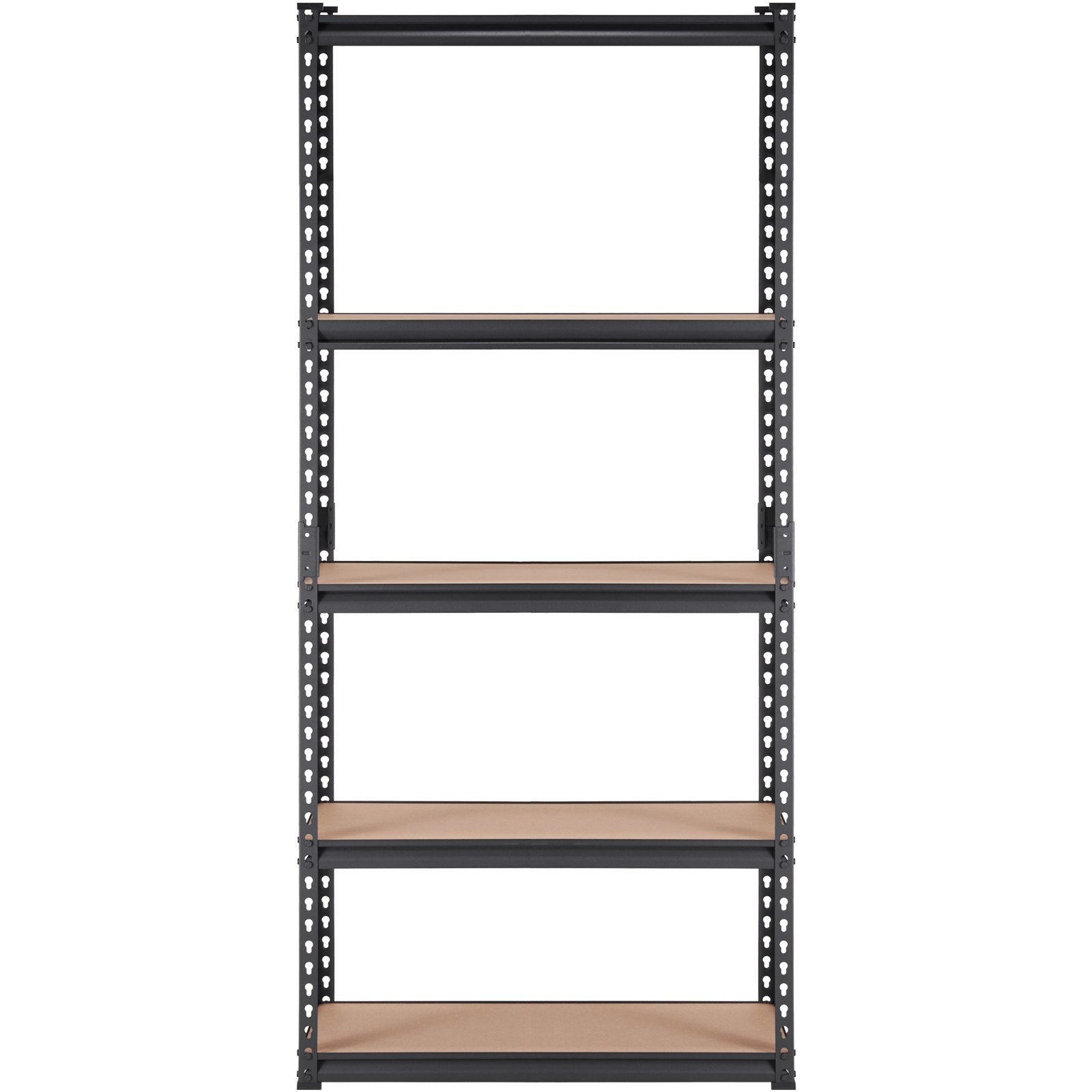 VEVOR Storage Shelving Unit, 5-Tier Adjustable, 2000 lbs Capacity, Heavy Duty Garage Shelves Metal Organizer Utility Rack, Black, 35" L x 18" W x 71" H for Kitchen Pantry Basement Bathroom Laundry