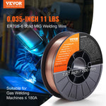 VEVOR Solid MIG Welding Wire ER70S-6 0.9mm 5.0kg Mild Steel MIG Welding Wire