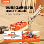 VEVOR Pocket Hole Jig, 56 Pcs Mini Jig Pocket Hole System with 22.9 cm C-clamp, Step Drill, Wrench, Drill Stop Ring, Square Drive Bit, and Screws, for DIY Carpentry Projects