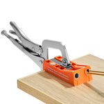 VEVOR Pocket Hole Jig, 56 Pcs Mini Jig Pocket Hole System with 22.9 cm C-clamp, Step Drill, Wrench, Drill Stop Ring, Square Drive Bit, and Screws, for DIY Carpentry Projects
