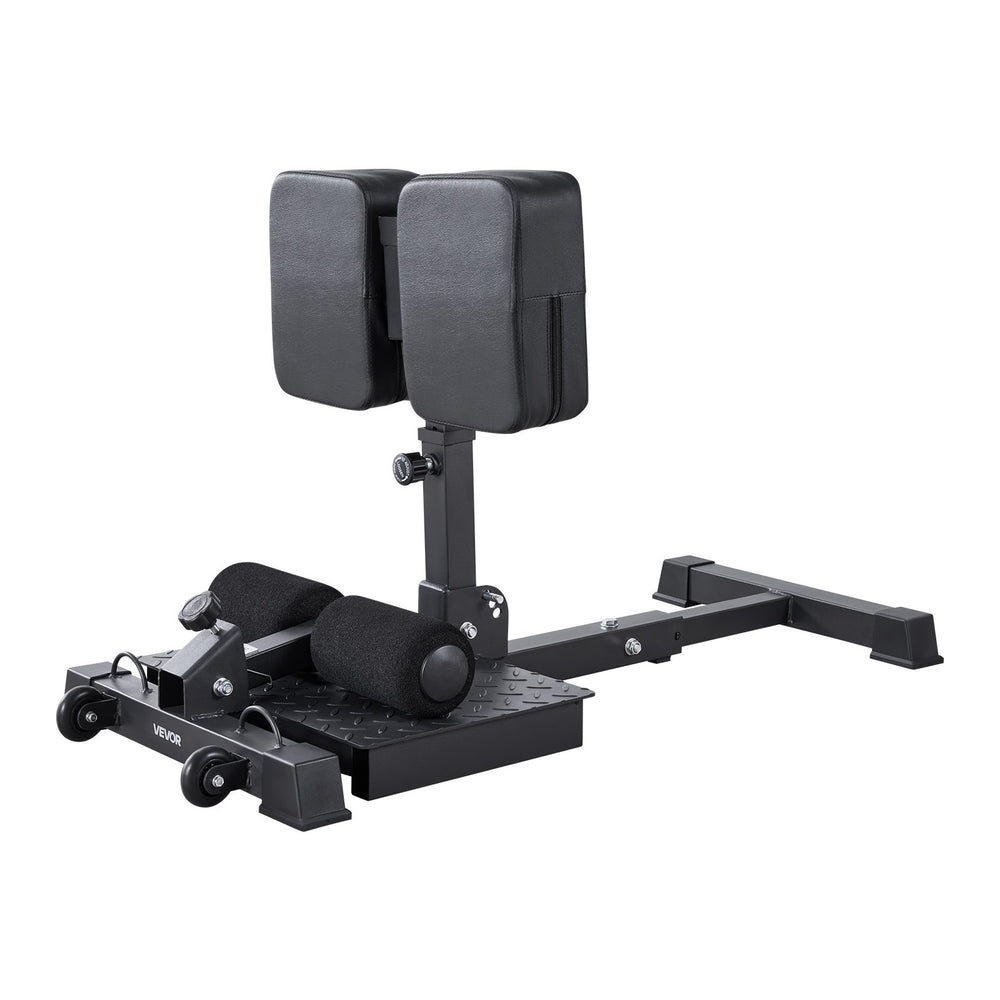 VEVOR Sissy Squat Machine, Multi-Function Deep Sissy Squat Bench for Leg Muscle Training, Easy Setup & Foldable Core Waistline & Glute Workout Equipment, Leg Exercise Machine for Home Gym, Black