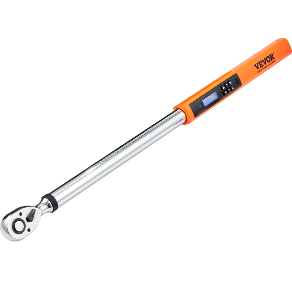 VEVOR Digital Torque Wrench, 1.3 cm Drive Electronic Torque Wrench, Torque Wrench Kit 25-250ft.lb/34-340n.m Torque Range Accurate to ±2%, 3-Mode Adjustable Torque Wrench Set with LED Buzzer Calibration