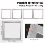 VEVOR Screen Printing Kit Silk Screen Printing Frame 50.8 cm x 50.8 cm 110 Count Mesh 4pcs