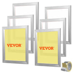 VEVOR Screen Printing Kit Silk Screen Printing Frame 40.6 cm x 50.8 cm 110 Count Mesh 6pcs