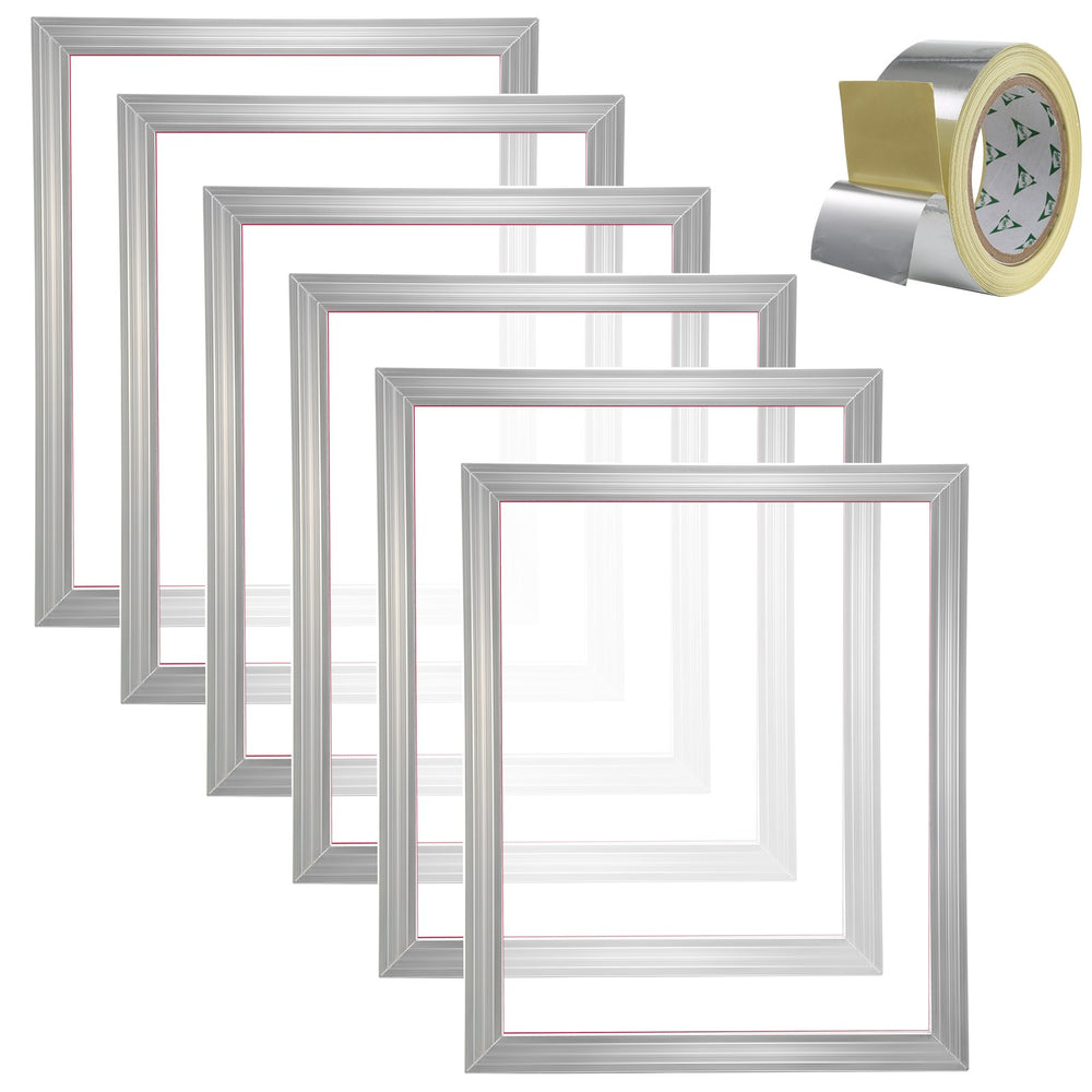VEVOR Screen Printing Kit Silk Screen Printing Frame 40.6 cm x 50.8 cm 110 Count Mesh 6pcs