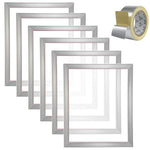 VEVOR Screen Printing Kit Silk Screen Printing Frame 40.6 cm x 50.8 cm 110 Count Mesh 6pcs